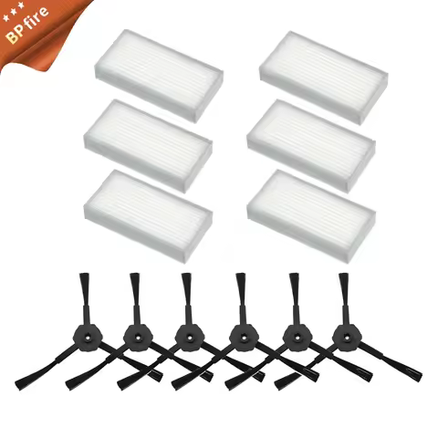 6x side brush 6x HEPA Filter kit for CHUWI ilife v5s v5 x5 ilife V3s v3s pro v3l v5s pro v50 robot v