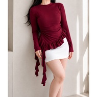 Top JINJU JELLYFISH Knit AprilWanita Wanita