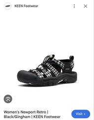 Keen newport retro-checkered pattern