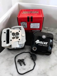 ฝาสูบw110i2021 4วาล์ว ฝางานHispeed ตัวท็อป ขนาดวาล์ว 17/19มิล ใส่รถw110i2021 และ w125i2023-2025 ได้เ