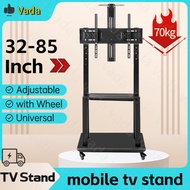 32-85inch Universal Mobile and Adjustable Tv Stand with Wheel Conference Cart Mount Tv Bracket