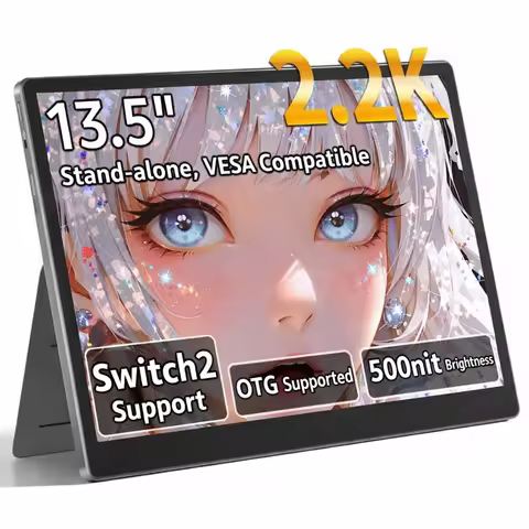 HAILESI 13.5inch 2.2K Portable Monitor S135 2256*1504P 100%sRGB 500 nits Original Screen for Laptop 