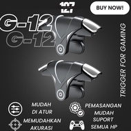 Trigger G12 Controller Joy Stick Alat Bantu Tembak Shooter L1 R1 Tombol Untuk Gaming Handphone PUBG 
