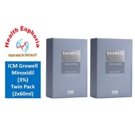 Growell Scalp Lotion 3% Twin Pack (2x60ml) *Growell Minoxidil*