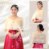 Modern filipiniana Alampay top shawl filipiniana “Flower” Design Woman tops accesories Woman formal 