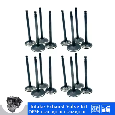 16 Pcs VQ35 Engine Intake Exhaust Valve Kit For Nissan Old Teana 3.5 VQ35DE Car Accessories Automoti