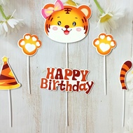 Bakery accessories Tiger paper bow Set