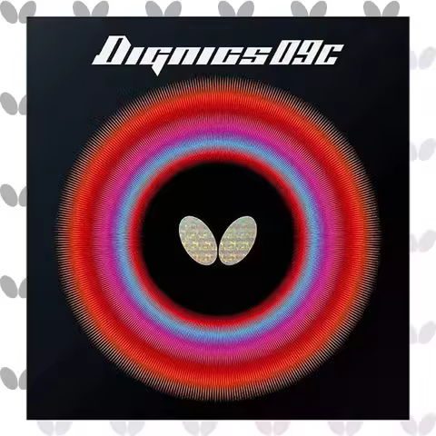 Butterfly Dignics 09C Table Tennis Rubber - 1.9 or 2.1 mm - Red or Black - 1 Inverted Table Tennis R