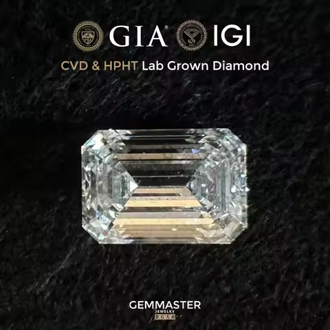Emerald cut Lab Diamond VVS Rock Sugar Diamond D color With GIA IGI certificate Loose Diamond Real 1