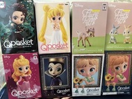 Qposket Disney 迪士尼 鬼滅之刃 炭治郎 美少女戰士 月野兔 睡公主 黑魔后 frozen Anna fluffy puffy 小鹿斑比 桑普 邦妮 figure 景品