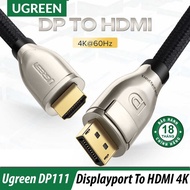 Displayport to HDMI 2.0 4K60Hz Cable Ugreen 40435 PD111, Cord length 3 meters