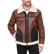 Men's Faux Shearling Aviator Jacket