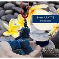 Blue Apatite Pendant Stone Pendant Necklace (LBP18)