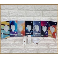 68W Charger For Android Model 123 Fast Charging Batok Adapter + Type C Super Fast Charger Data Cable