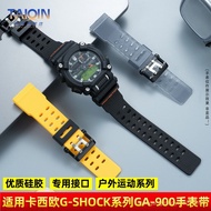 R RNEV [Please Look for the Model] Suitable for Casio5637 Strap GA-900 ga900 Silicone Watch Strap Me