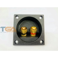 Speaker, speaker trough, square speaker touch, copper-plated jack (56 x 56)