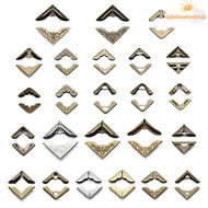 ILIGHTHEARTEDY4 4Pcs Metal Corners Retro Decoration Cover Menus Photo Albums