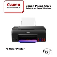 CANON PIXMA G670 6-COLOUR WIRELESS AIO INKTANK PRINTER