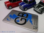 CHERIO GB 英國地圖 鋁質金屬標貼 Jaguar XF XJ XKR S-TYPE X-TYPE Sovereign MG MINI COOPER S R56 R57 R60 SMART