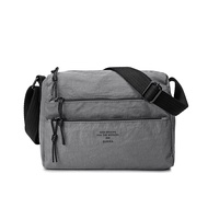 Gudika Womens Square Crossbody Bag Triple Zip Casual Bag Nylon Waterproof Sling Bag Adjustable Thickened Shoulder Strap Sling Bag