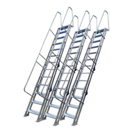 Loft Heavy-Duty Fire Base Pit Ladder Foldable Aluminum Alloy Ladder Double-Column Engineering Weldin