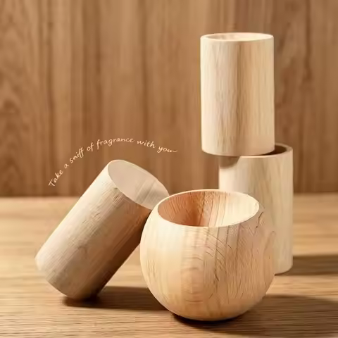 Natural Wood Aromatherapy Diffuser Car Home Fragrance Diffuser Essential Oil Diffuser Wood Air Fresh