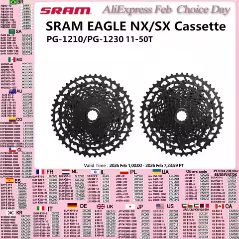 SRAM EAGLE NX SX Cassette SX PG 1210 NX PG 1230 11-50T 12s Speed MTB Bicycle Cassette Bike Freewheel