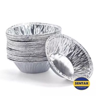 50pcs Disposable Aluminium Foil Egg Tart Mould/Cupcake/Fruit Tart Mould 7cm x 3.8cm