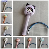 SWJEANS Cartoon Badminton Racket Protector, Cinnamoroll Kt Cat Badminton Racket Handle Cover, Non Slip Elastic Drawstring Badminton Racket Grip Cover Badminton Decorative