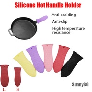 [SunnySG] 1Pcs Silicone Pot Holder Cast Iron Hot Skillet Handle Cover Potholder Pan Sleeve