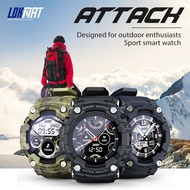 LOKMAT ATTACK 1.28 Touch Screen Sports Fitness Tracker Smart Watch Men Heart Rate Monitor Blood Pressure