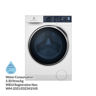 [bulky]ELECTROLUX EWW9024P5WB 9/6KG FRONT LOAD WASHER DRYER COLOUR: WHITE WATER EFFICIENCY LABEL: 4 TICKS DIMENSION: W600xH850xD659MM 2 YEARS WARRANTY BY ELECTROLUX