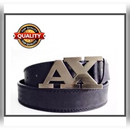 [125cm] AX Belt Quality PU Leather Belt Jeans Buckle Casual Belts Tali Pinggang Lelaki