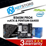 PWP ASRock B560M PRO4 mATX & INTEL PENTIUM GOLD G6400 PROCESSOR