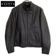 Neil Barrett 黑色羊皮單排騎手夾克 [二手]