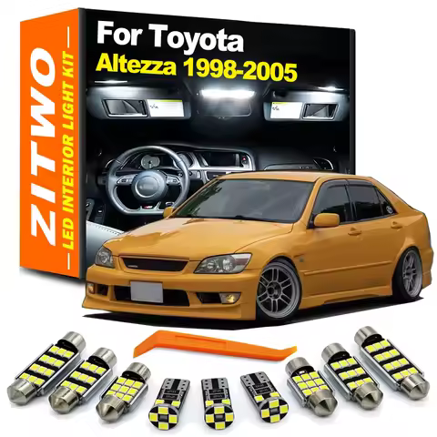 ZITWO 13Pcs LED Interior Light License Plate Bulb Kit For Toyota Altezza 1998 1999 2000 2001 2002 20