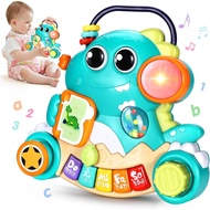 Baby Toys 6-12 Months Dinosaur Piano Music Light Up Toys for 1 Year Old Boys Girls Infant Toys for 7