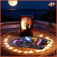 Tarot Cards for Beginners Portable Bilingual with Meaning Moon Divination Cards Tarot Deck for Emoti