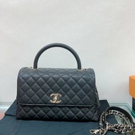 近新✨Chanel coco handle medium 中號黑金coco手柄包