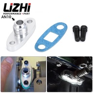 LIZHI - Turbo Oil Drain Flange 10AN GT40 GT42 GT45 GT47 GT55 T3/T4 T3 T4 ODF-01 silver LZ-OFG33
