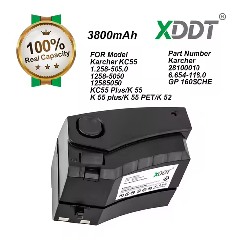 3800mAh Battery 28100010,6.654-118.0, GP 160SCHE, AM1514, OSM-SC1500P, ​​4KR-1500SC/V for Karcher KC