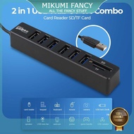 FANCY Card Reader 8in1 USB 2.0 USB Hub USB 2.0 MicroSD SD TF Card - CB220602