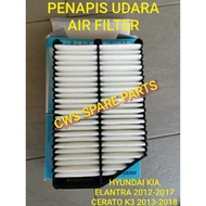 KOREA PENAPIS UDARA AIR FILTER HYUNDAI KIA ELANTRA CERATO K3 2012-2018 28113-3X000