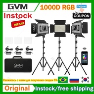GVM 1000D RGB Led Video Light with 2 Softboxes Photography Lighting Kit Bluetooth Control Full Color