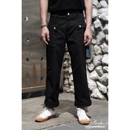Simple&Raw-SK847 Union Monkey Pants (Black)