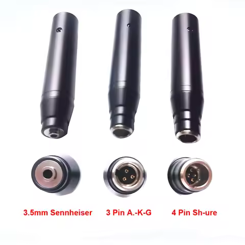 48V Phantom Power Adapter For Shu.re A.K.G Senheiser Condenser Microphone In-Line PreAmp 3Pin/4Pin m