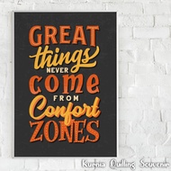 "zona comfortable" Wall Poster