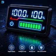 DGF  48V-90V Motorcycle Digital Battery Level Indicator Electric Scooter Precision Power Display for