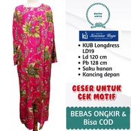 DASTER BATIK KENCANA UNGU LD19 ORIGINAL LABEL BIRU LENGAN PANJANG - 2