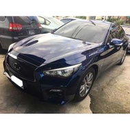 【FB搜尋新桃園阿承】極致 超人氣Q50 2017年 2.0 藍色 二手車 中古車